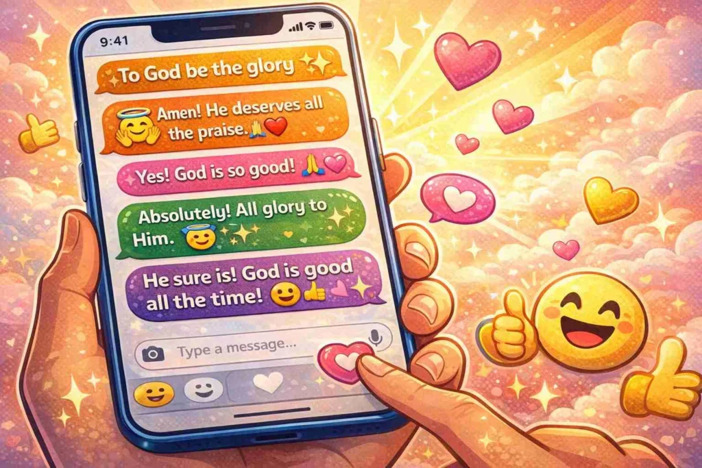 thoughtful replies to to god be the glory