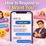 how to respond to i want you