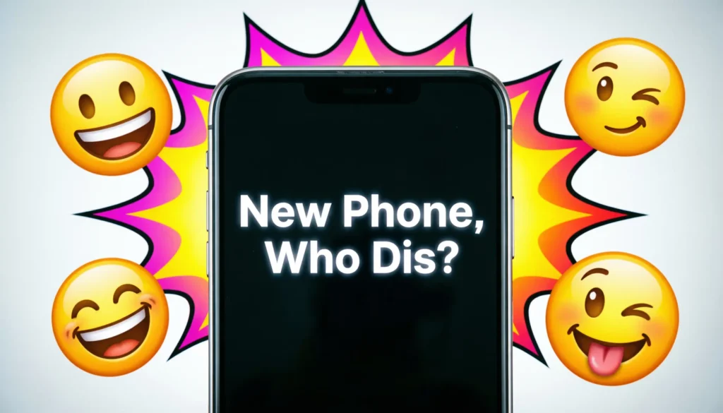 funny replies to new phone who dis