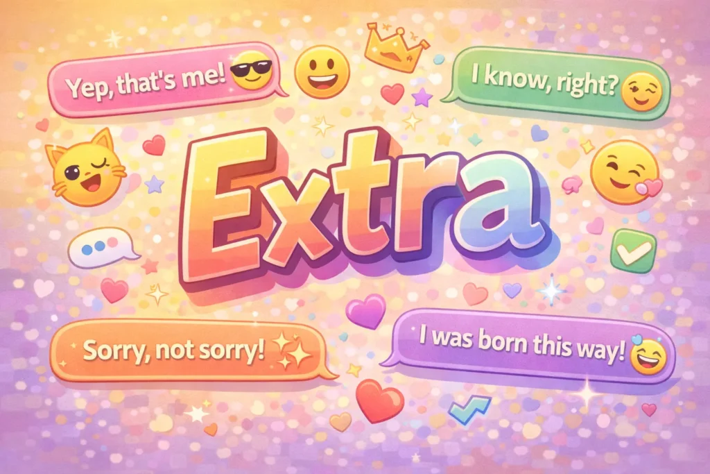 best responses to being called extra