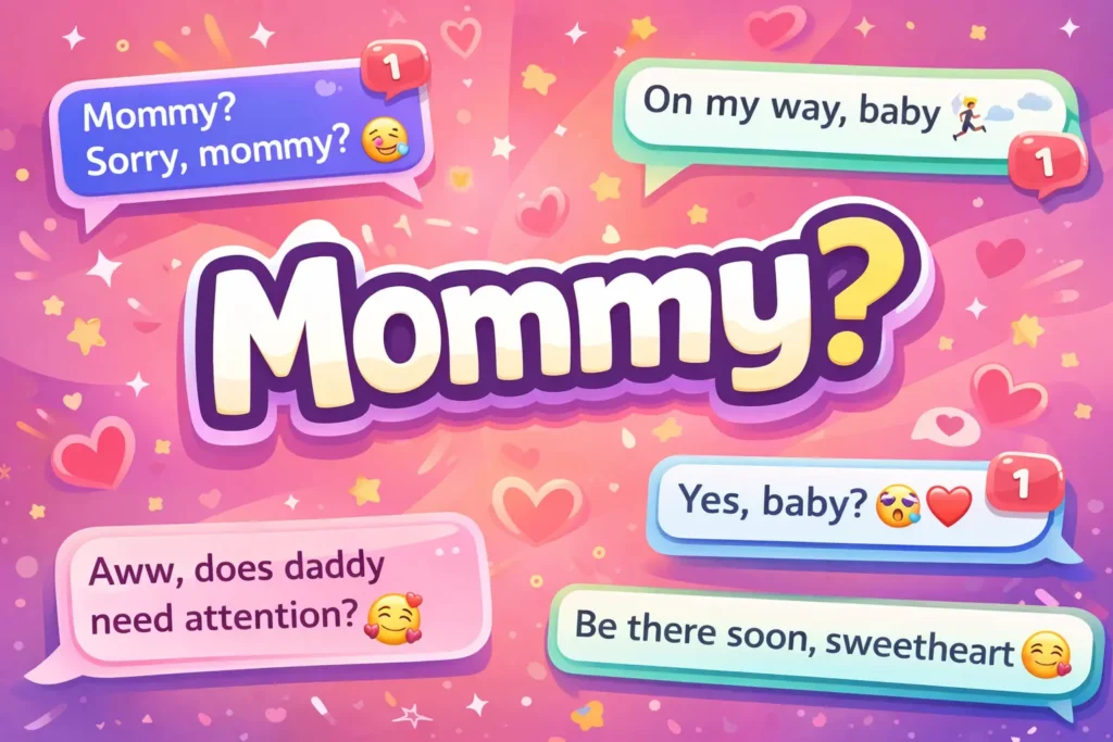 smart replies when a guy calls you mommy