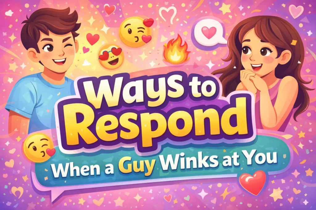 ways to respond when a guy winks at you