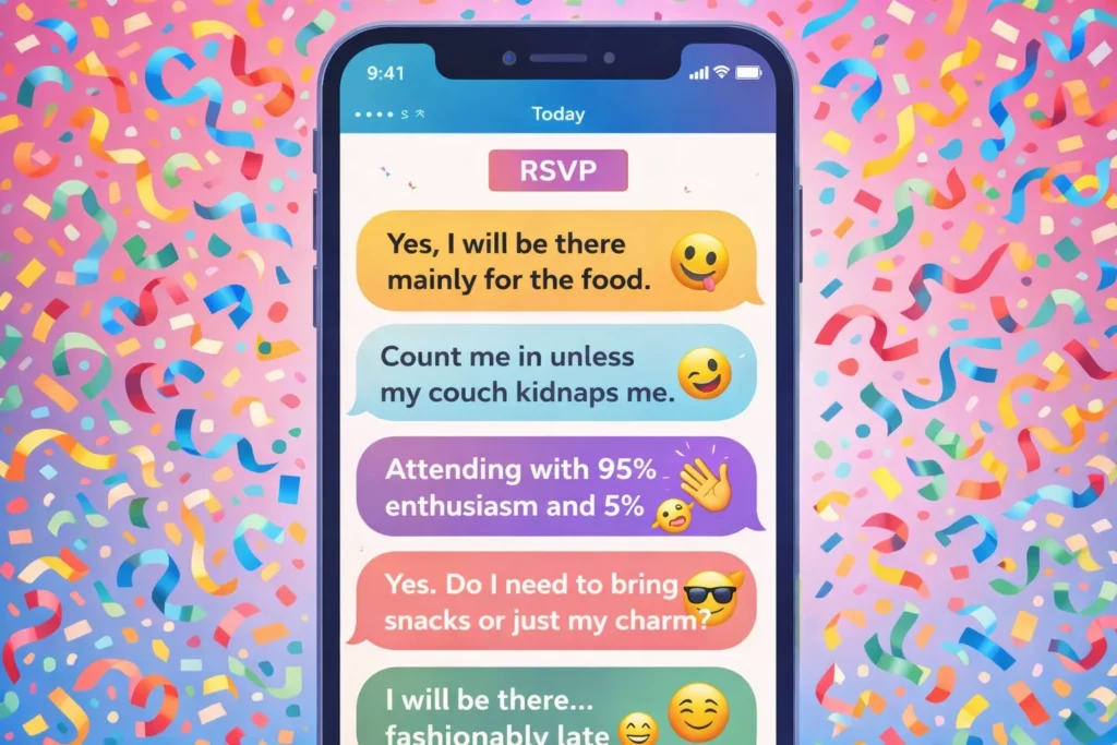 hilarious rsvp responses