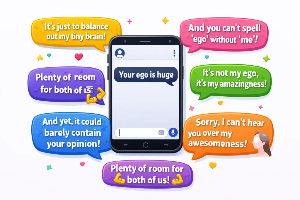 hilarious comebacks for big ego accusations