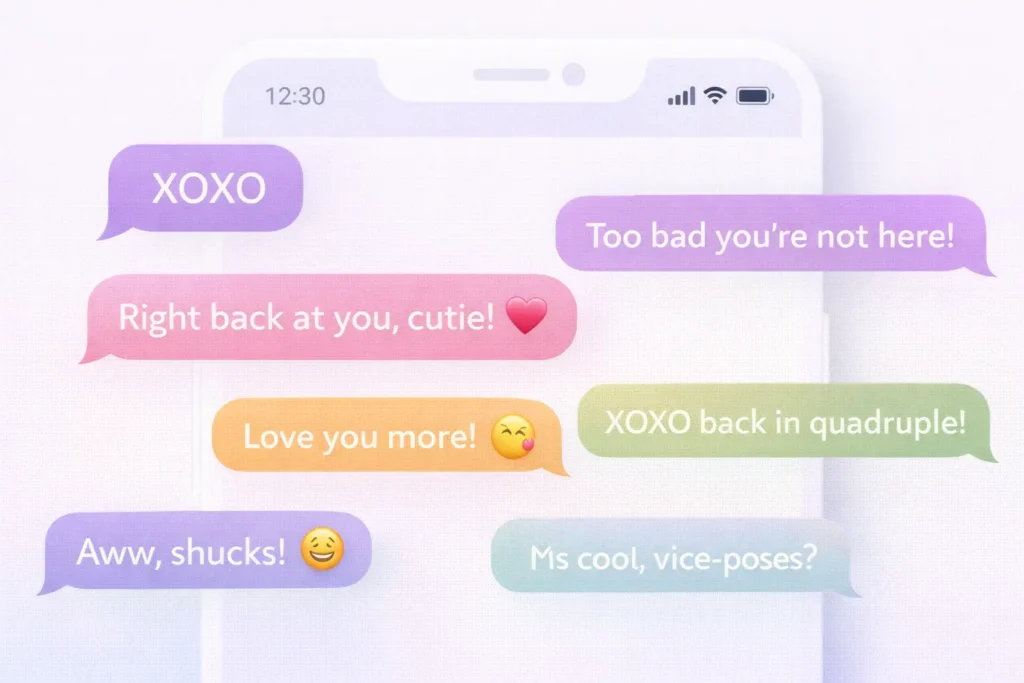 best replies to xoxo