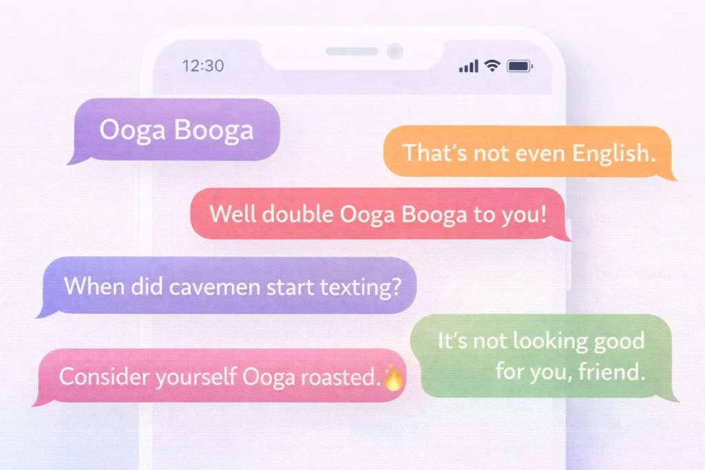 best comebacks when someone says ooga booga