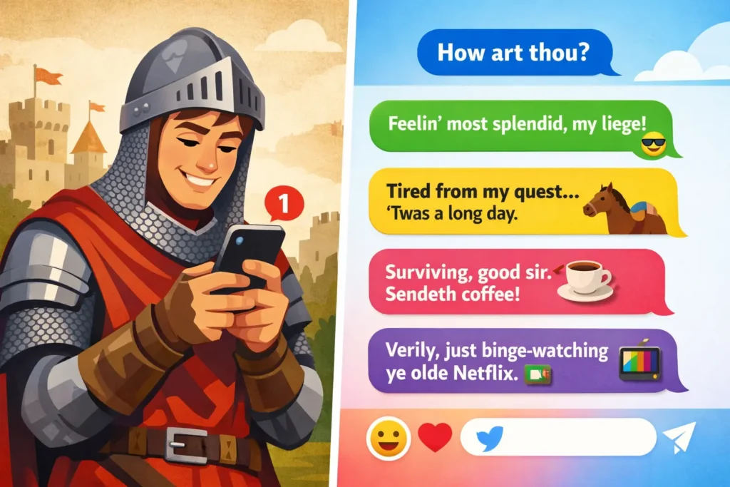 fun and easy replies to how art thou
