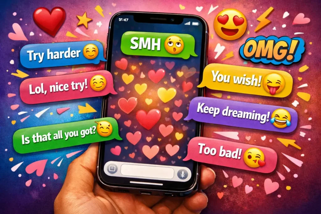 best flirty witty savage replies to smh