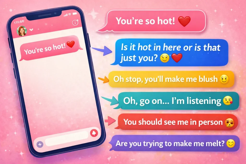 best ways to respond to a flirty compliment text from a girl