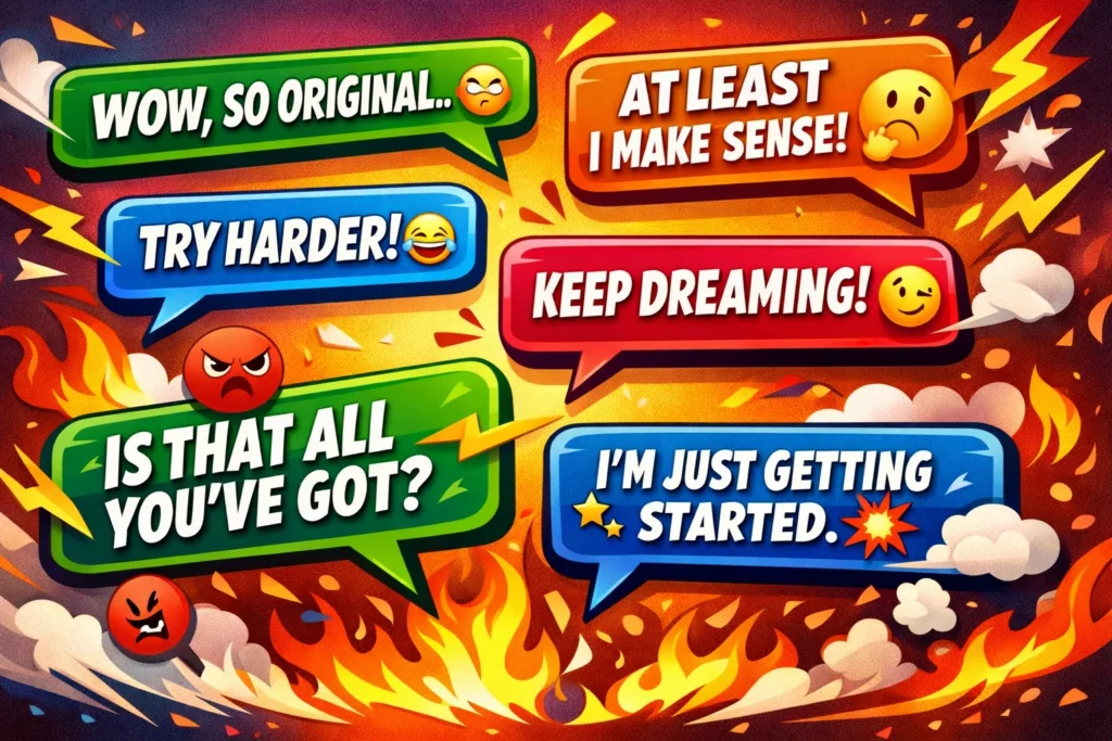 smart and funny comebacks to use in any argument