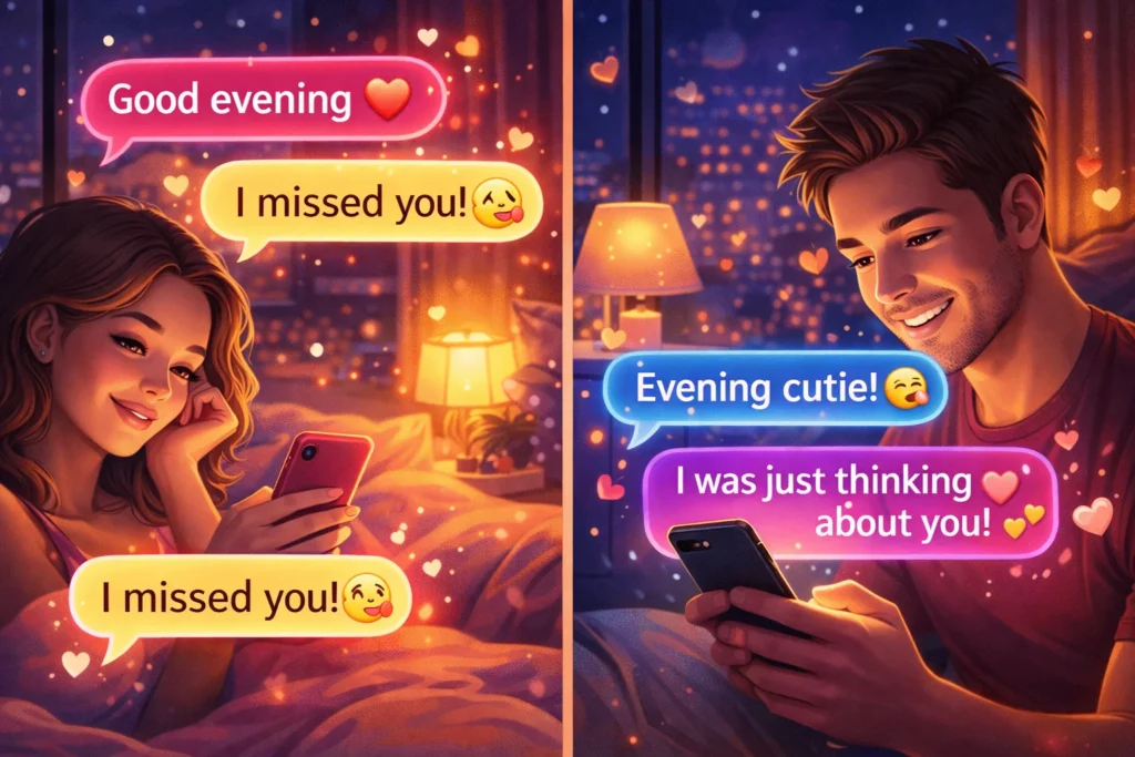 good evening replies for your girlfriend