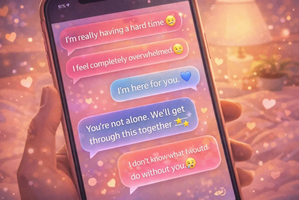 supportive replies when someone says they have a lot going on