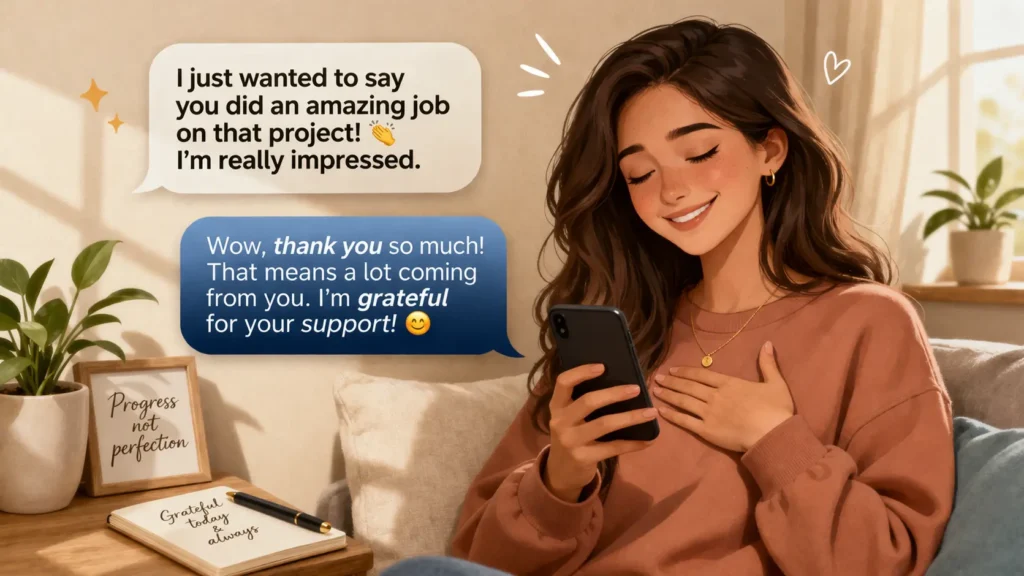 how to respond when someone says i am humbled