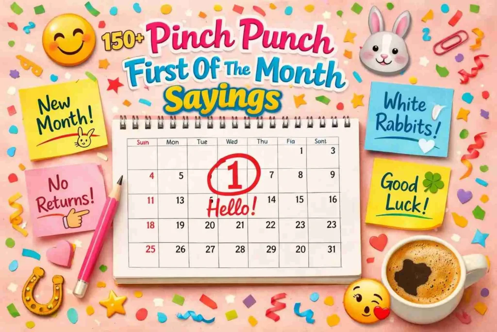 pinch punch first of the month sayings