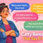 catty remarks that say it all