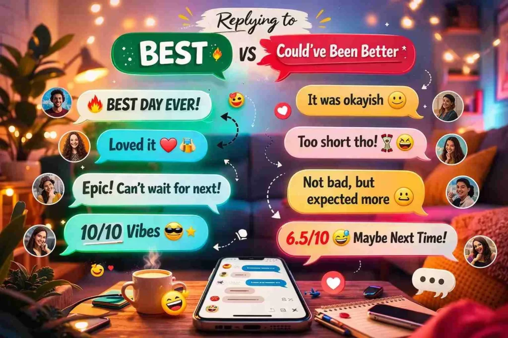 how to reply to best replies been better