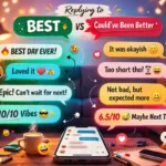 how to reply to best replies been better