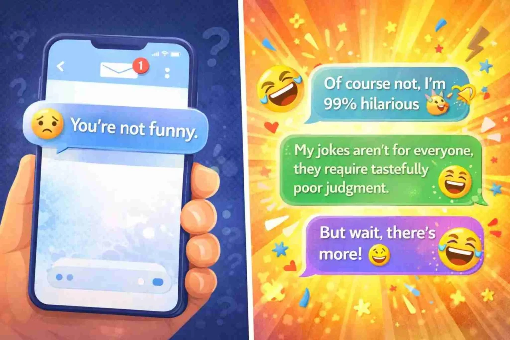 what someone really means when they say youre not funny