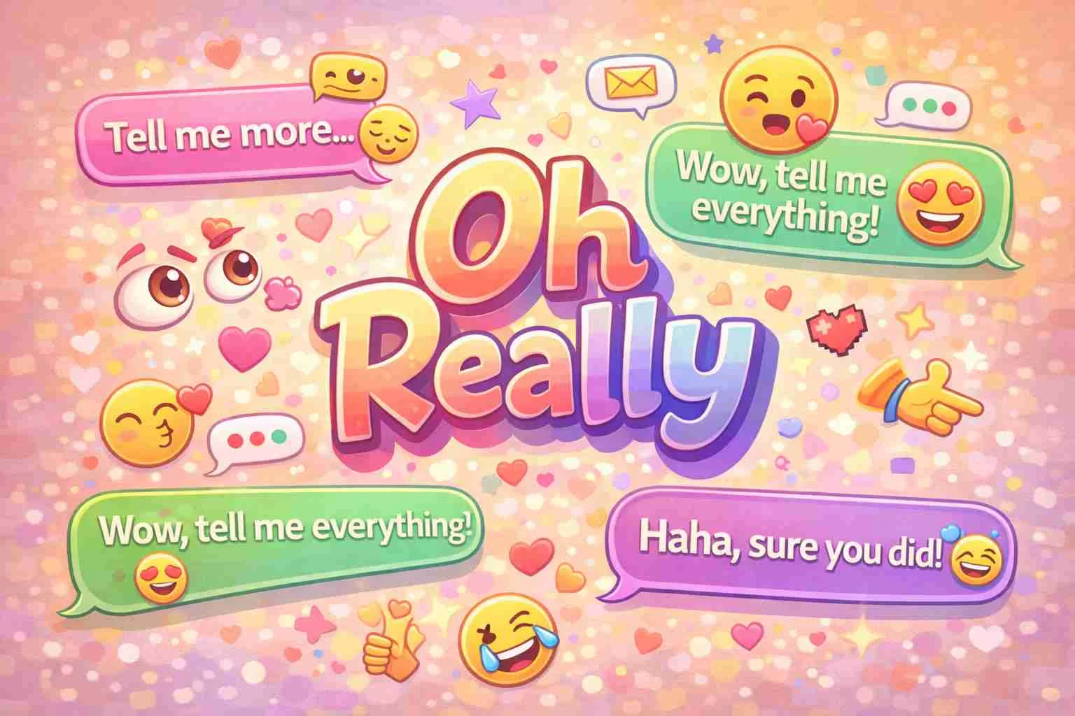 smart and funny ways to respond to oh really