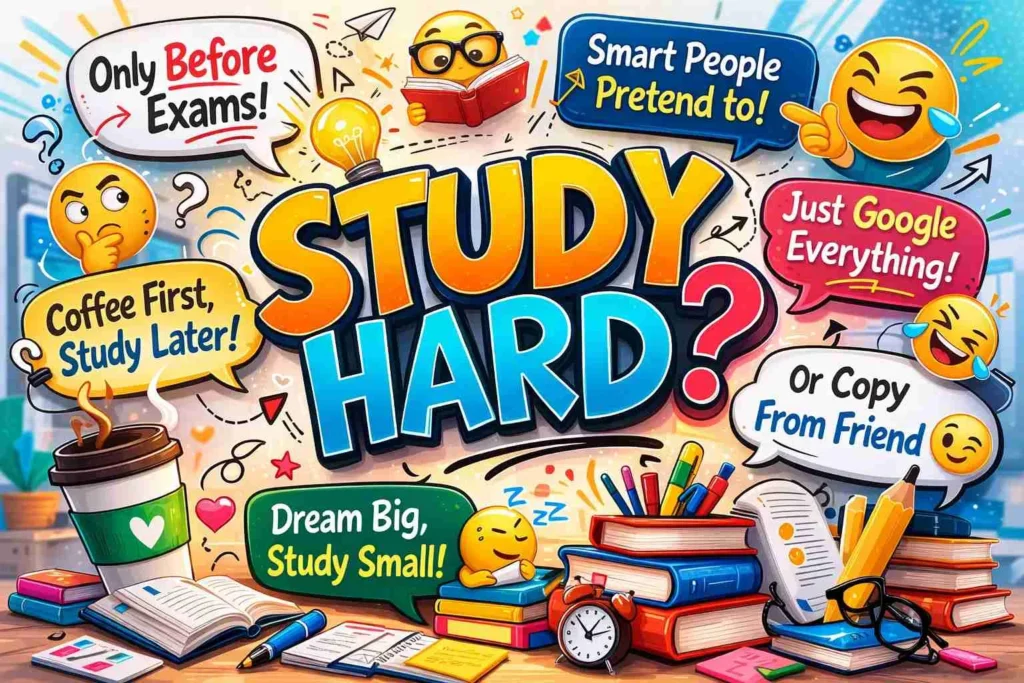 funny and smart replies to study hard thatll make anyone smile