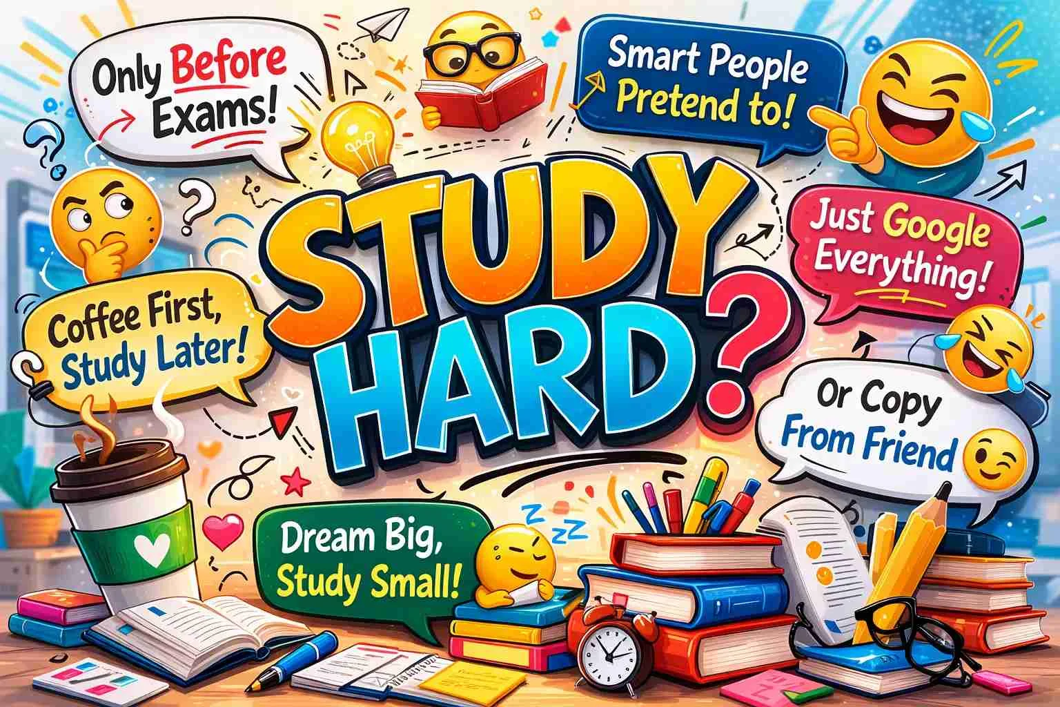 funny and smart replies to study hard thatll make anyone smile