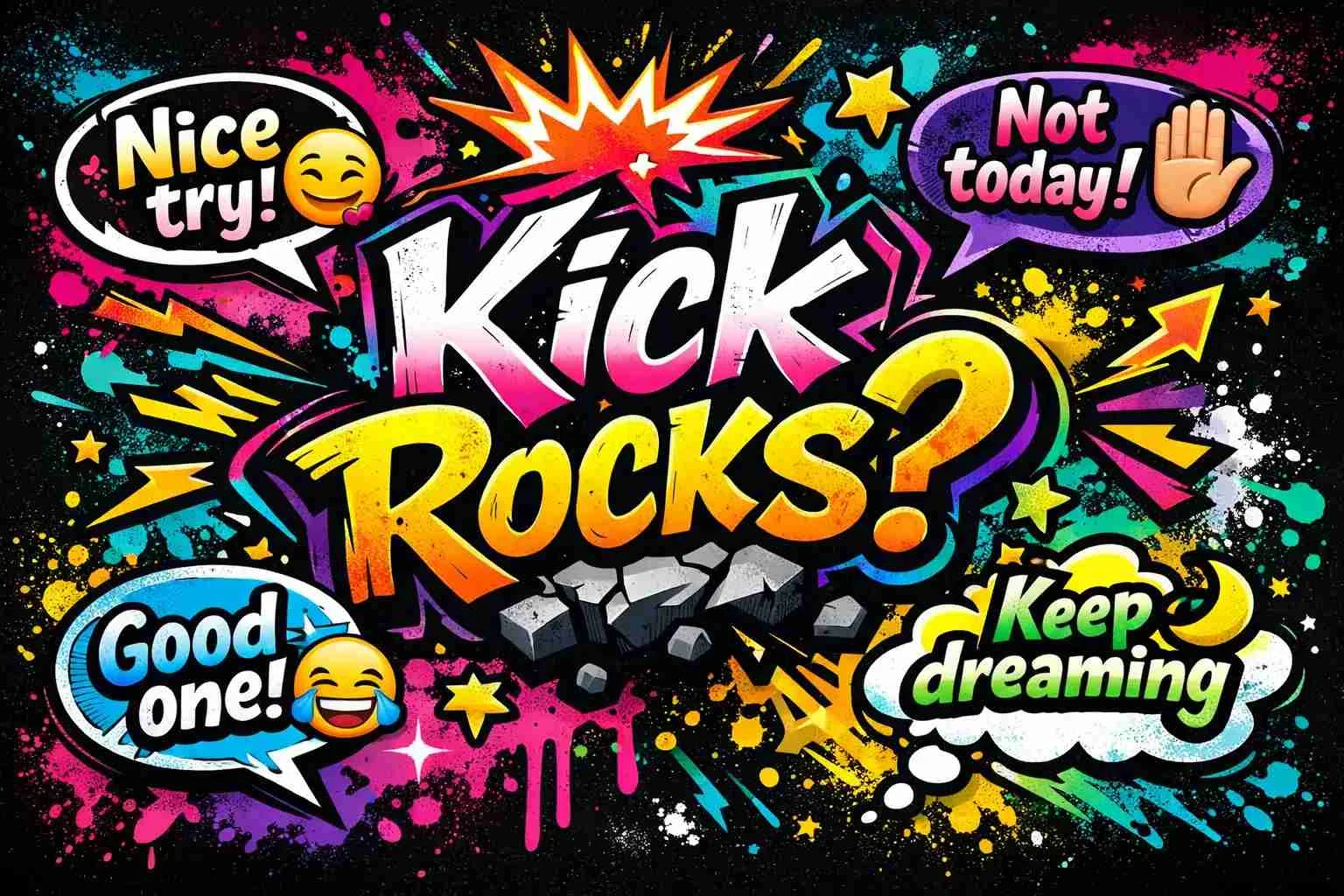 brutal comebacks to shut down kick rocks