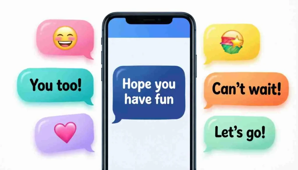 reply when someone says hope you have fun