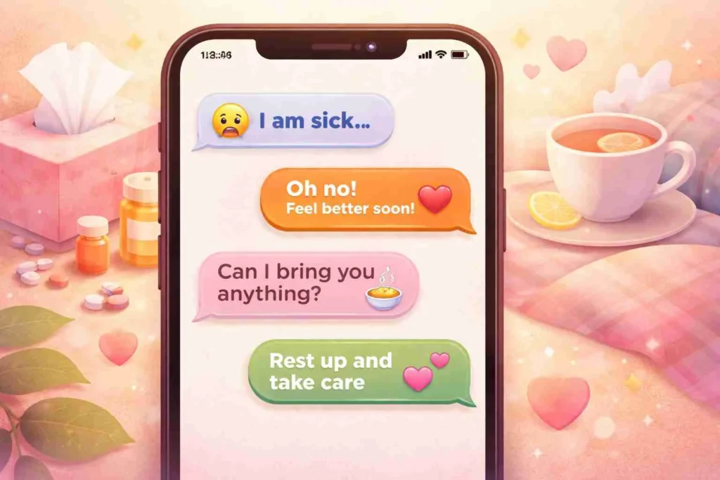 thoughtful responses to i am sick to show you care