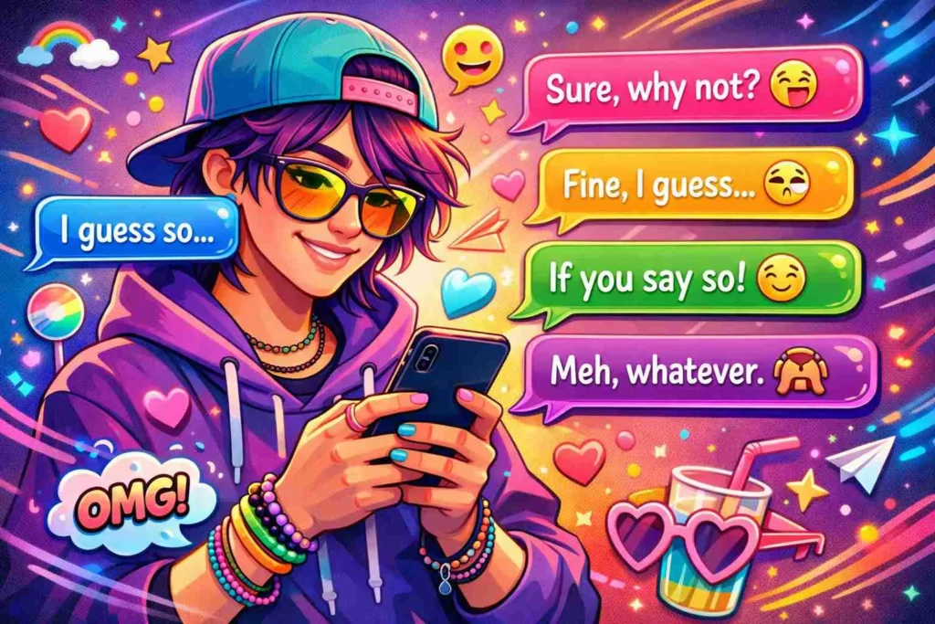 best replies to i guess so that keep chat going