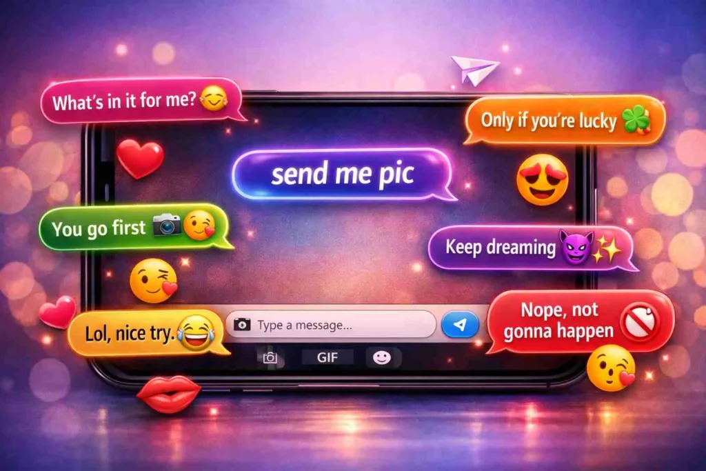 clever replies send me pic