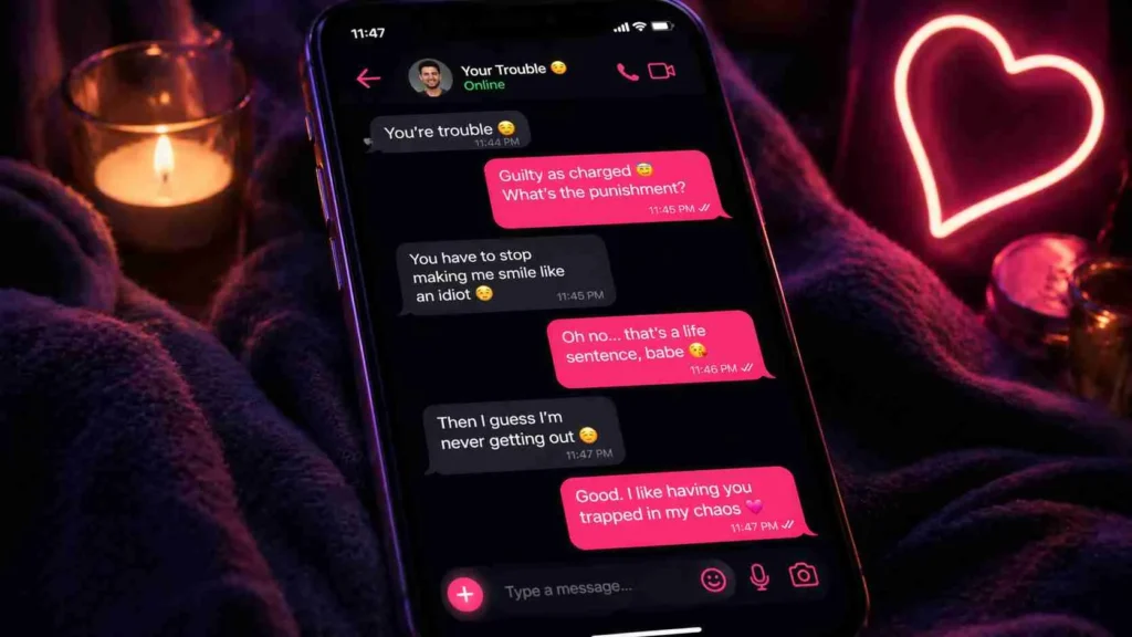 flirty clever replies guy calls trouble