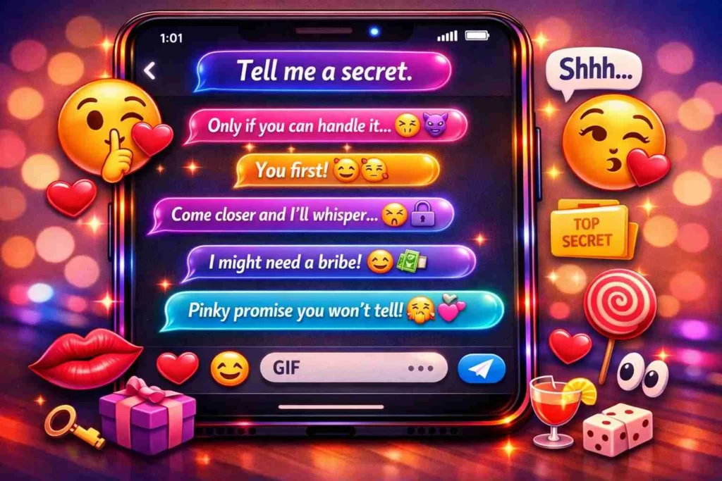 flirty fun ways to respond to tell me a secret