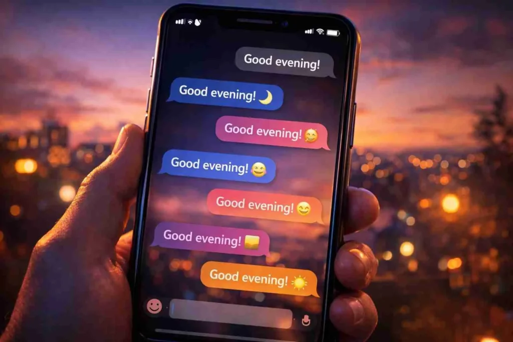 good evening replies