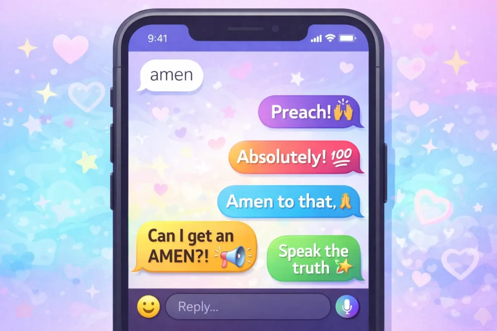 how to respond to amen