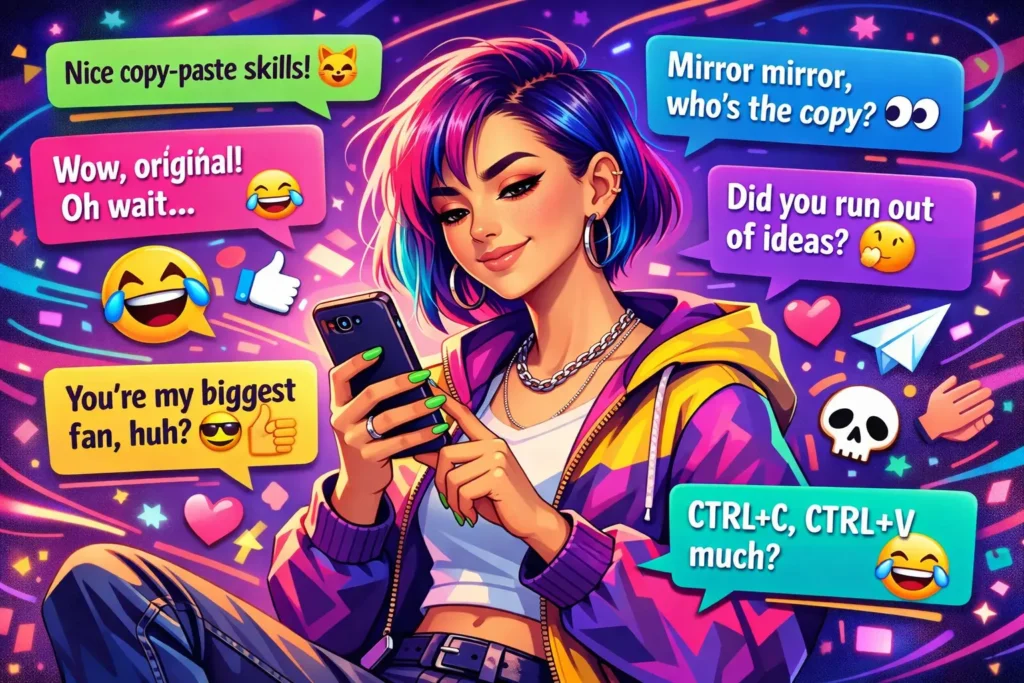 how to respond to copycat