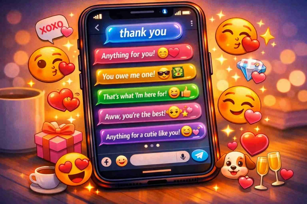 how to respond to thank you from a crush