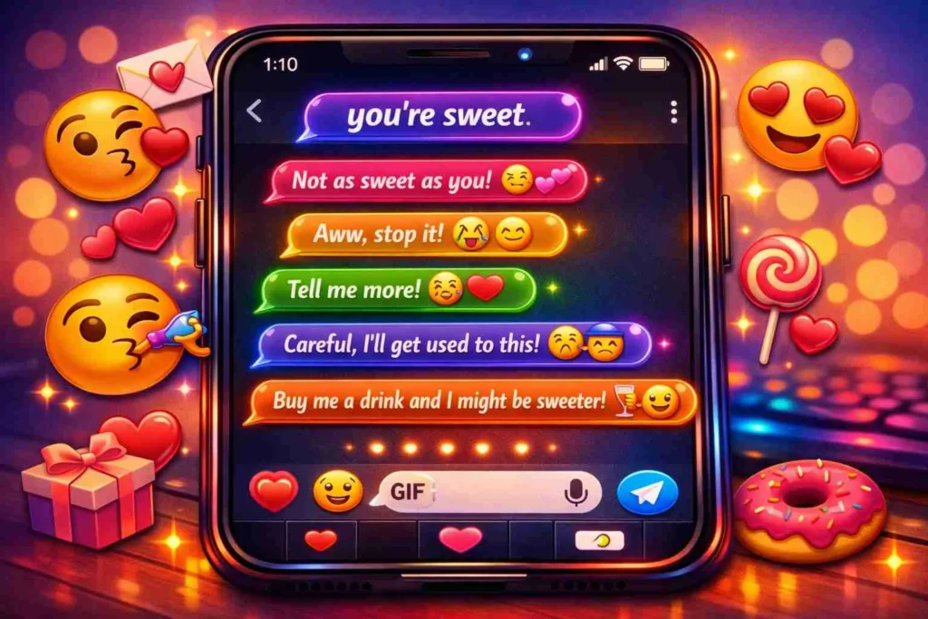 how to respond to youre sweet