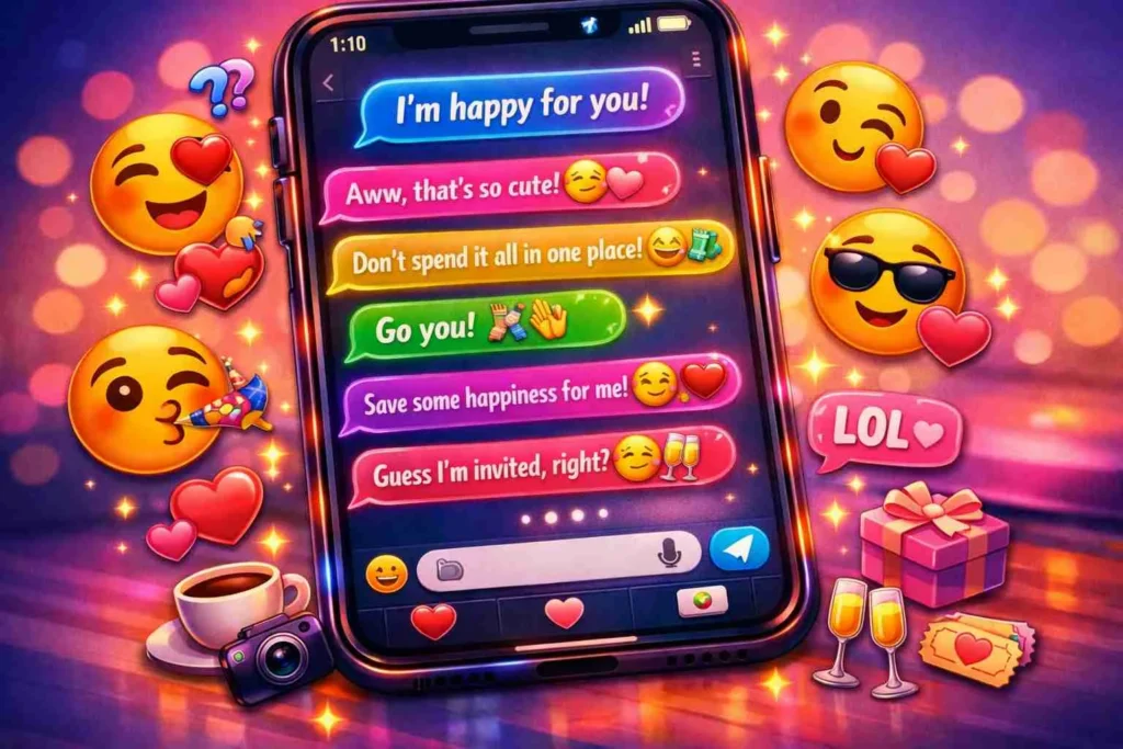 how to respond when someone says theyre happy for you