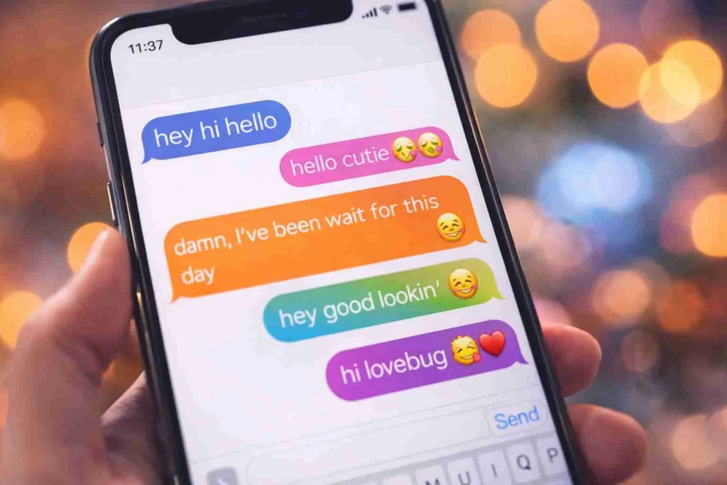 replies hey hi hello