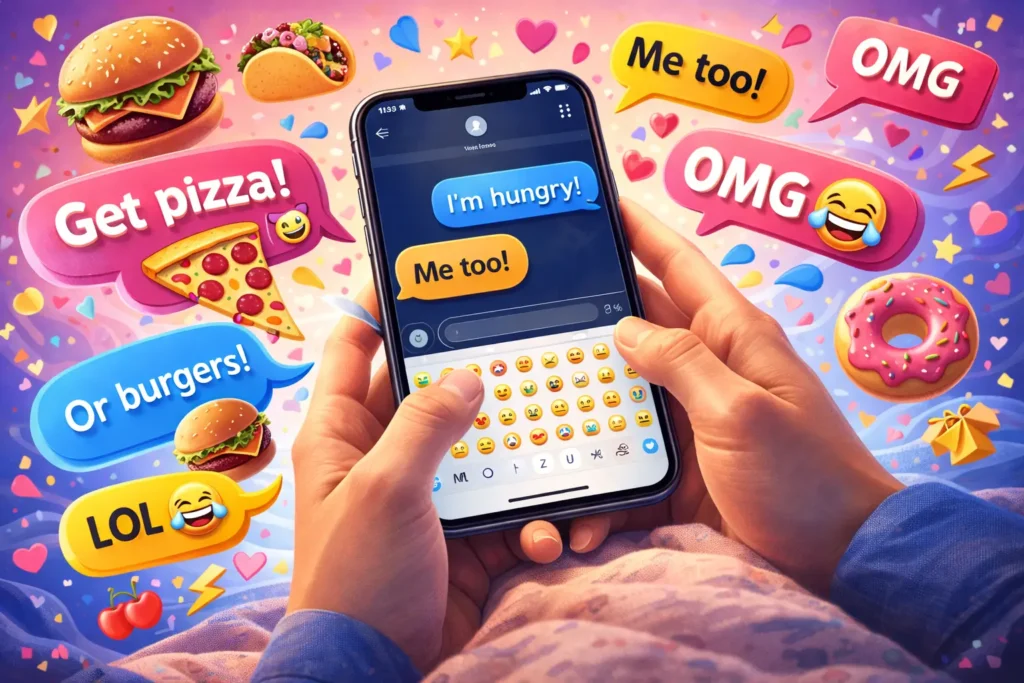 respond when someone says im hungry