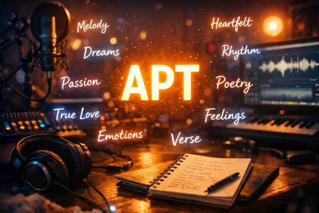 what does apt mean in the song