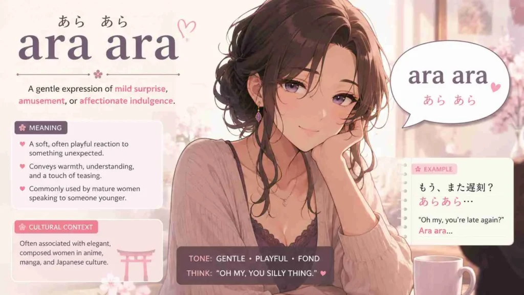 what does ara ara mean