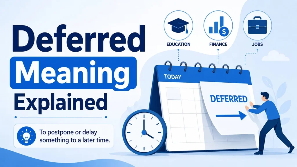 what does deferred mean