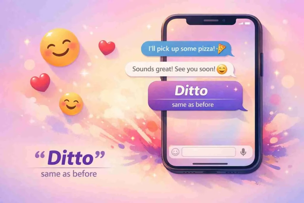 what does ditto mean