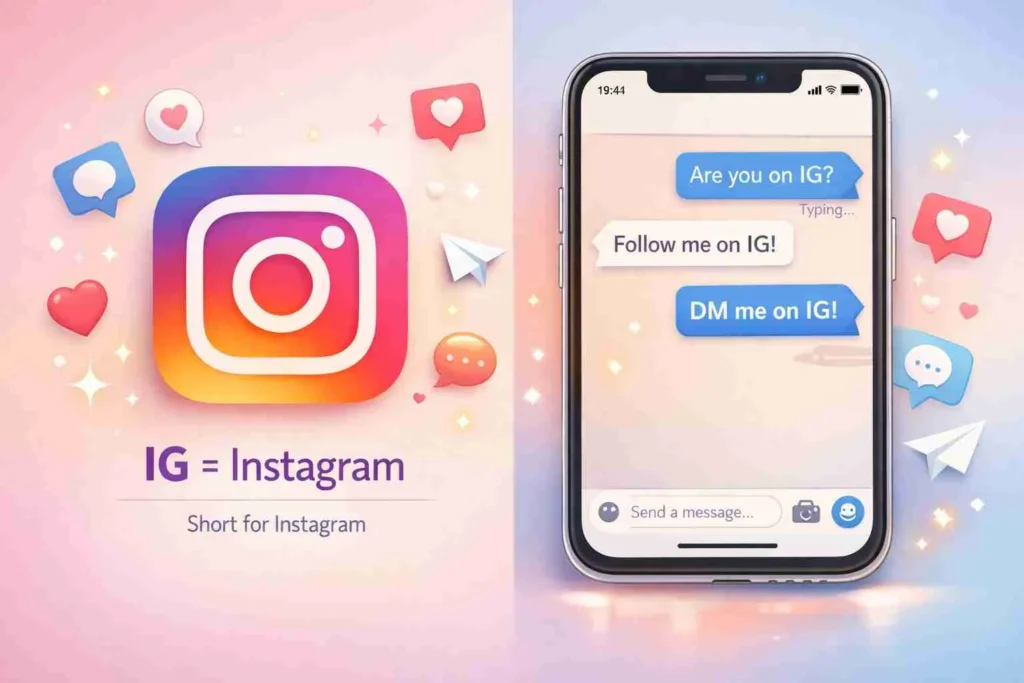 what does ig mean in text