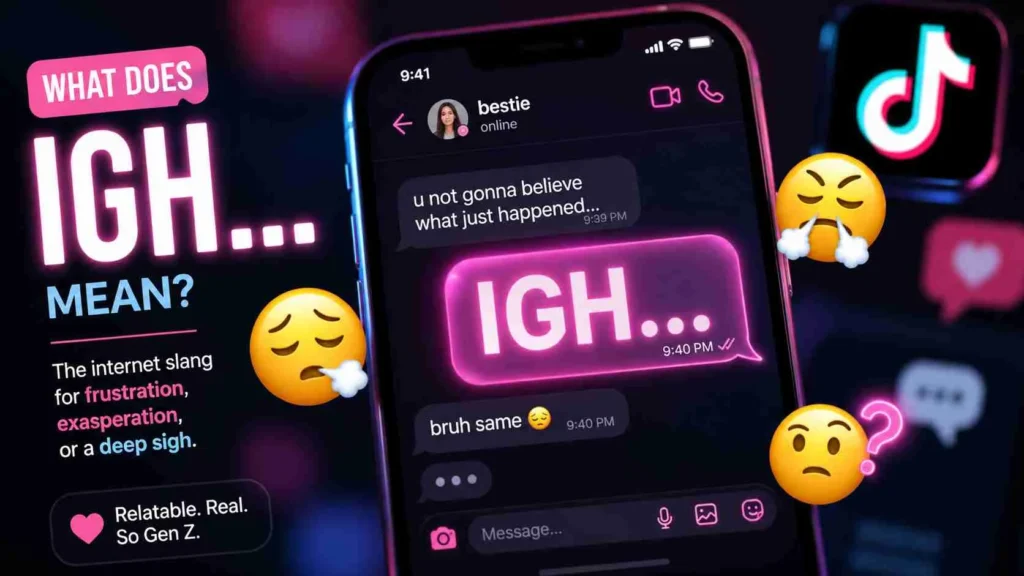what does igh mean in text