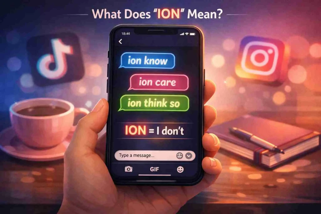 what does ion mean in text