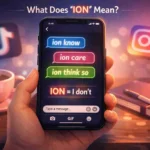 what does ion mean in text