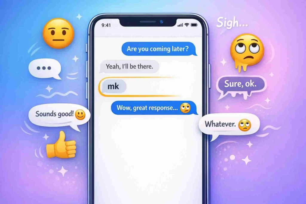 what does mk mean in text