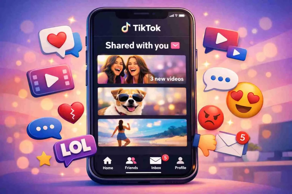 what does shared with you mean on tiktok